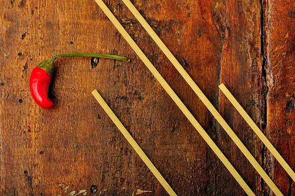 Red Pepper and Spaghetti
