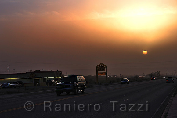 Sand Storm in Chinle - Arizona, Usa