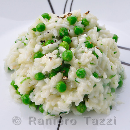 Risotto piselli e pepe