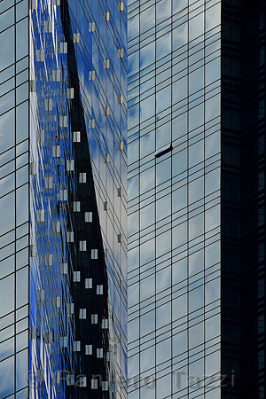 Blue Reflections on Time Warner Towers