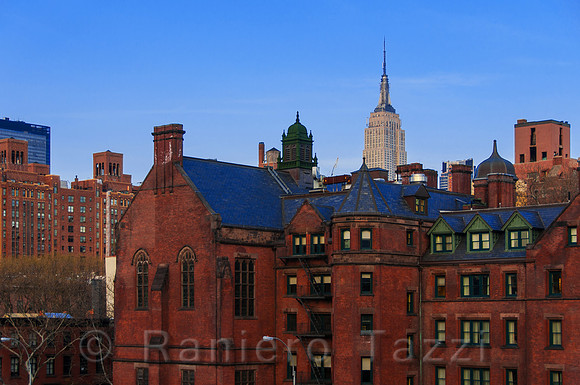 Empire State Building from High Line, Manhattan, New York, Usa