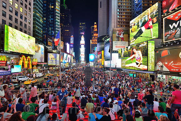 "People" - Times Square, New York, USA