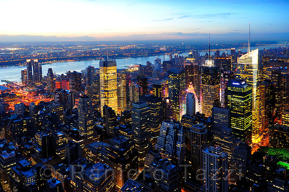 Manhattan at dusk - New York, Usa