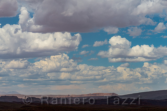 Clouds over Mexican Hat Rock, Utah