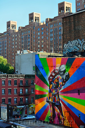 Homage to Alfred Eisenstaedt's "Kissing Sailor" - Manhattan, New York