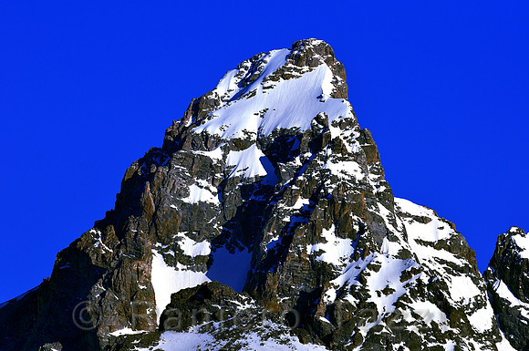 Grand Teton, the highest mountain in Grand Teton National Park - Wyoming, Usa