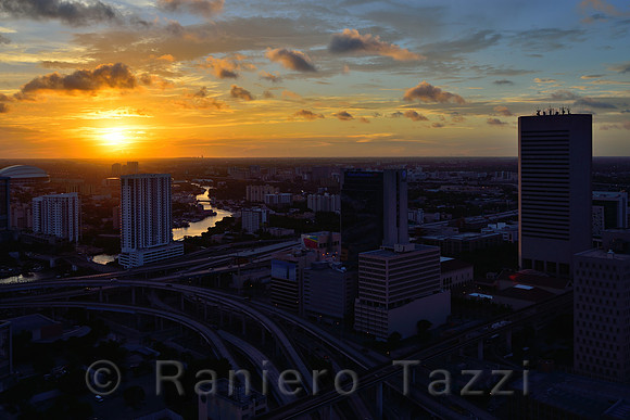 Miami River from the Wind Building - Miami, Florida
