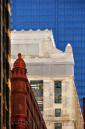 Diversity of building materials - Chicago, Illinois, USA