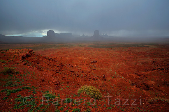Storm on Monument Valley's Buttes, Arizona-Utah