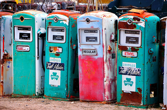 Old Gas Pumps, Embudo, New Mexico
