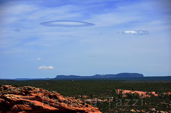 Lenticular Cloud from Spider Rock Outlook - Canyon de Chelly, Arizona, Usa